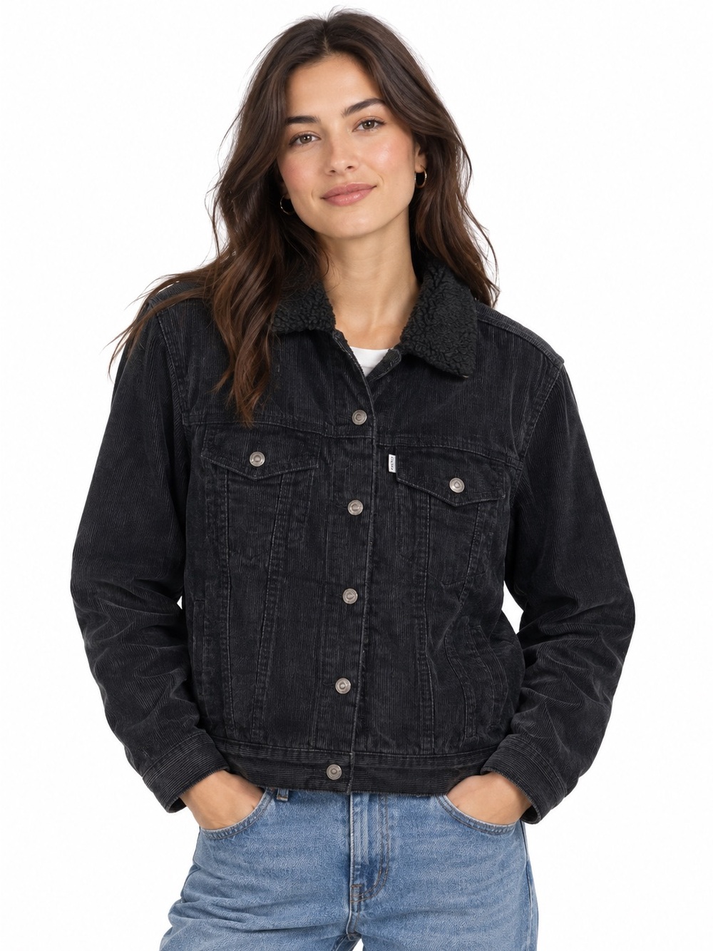 Levi’s Corduroy Sherpa Lined Jacket Utility Countrycore Y2K Minimalist Preppy